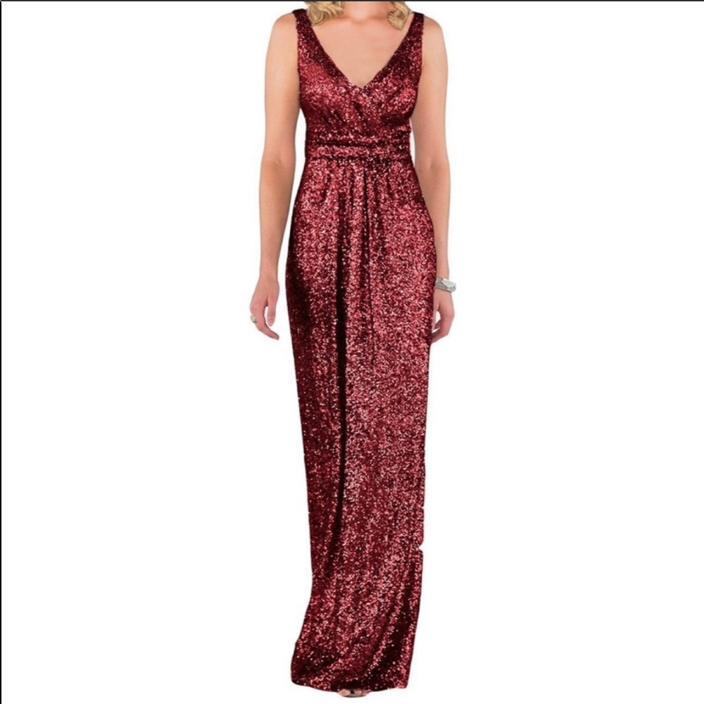 Sorella Vita Sequin Dress Crimson 16